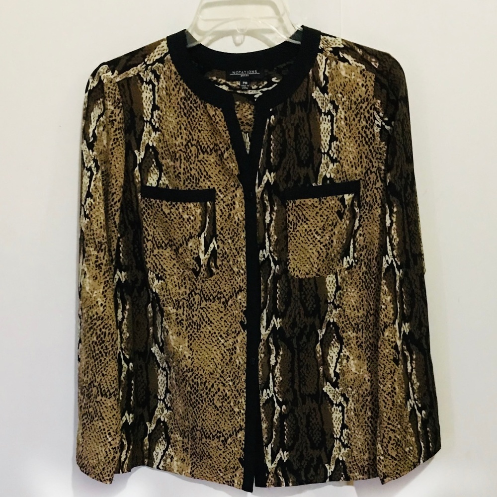 Snakeskin pattern blouse